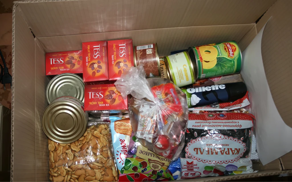 Посылка готовая к отправке в СИЗО 